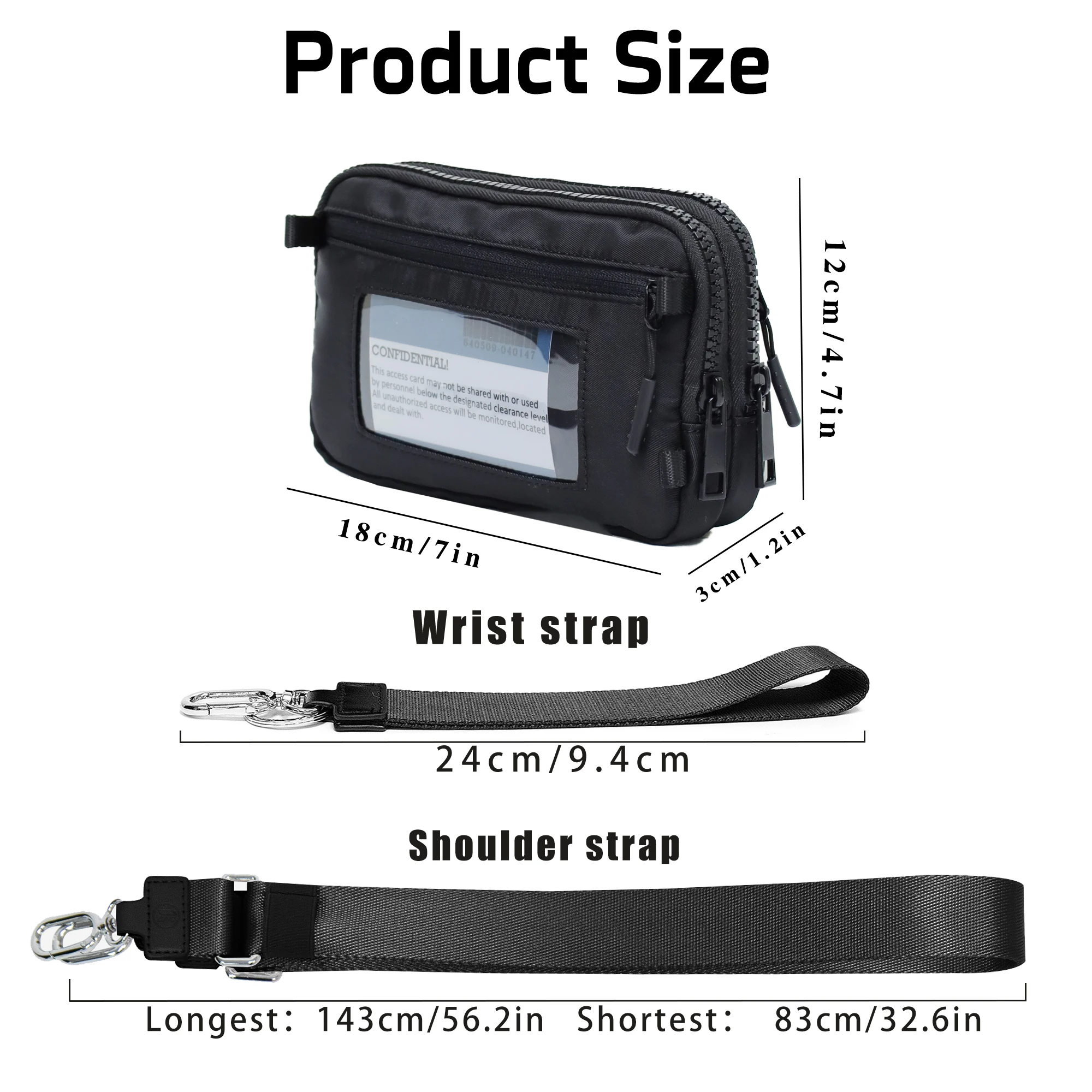 DOYOGI Nylon Crossbody Bags for Women Purses and Handbags Women\'s Casual Messenger Bags Waterproof Black Crossbody Purse