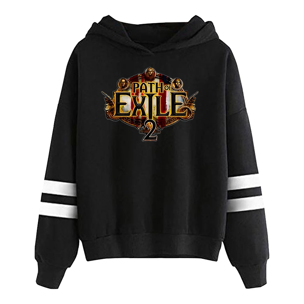 

Path of Exile 2 Game Hoodie Pocketless Parallel Bars Sleeve Streetwear Women Men Hooded Sweatshirt Trendy Outfits