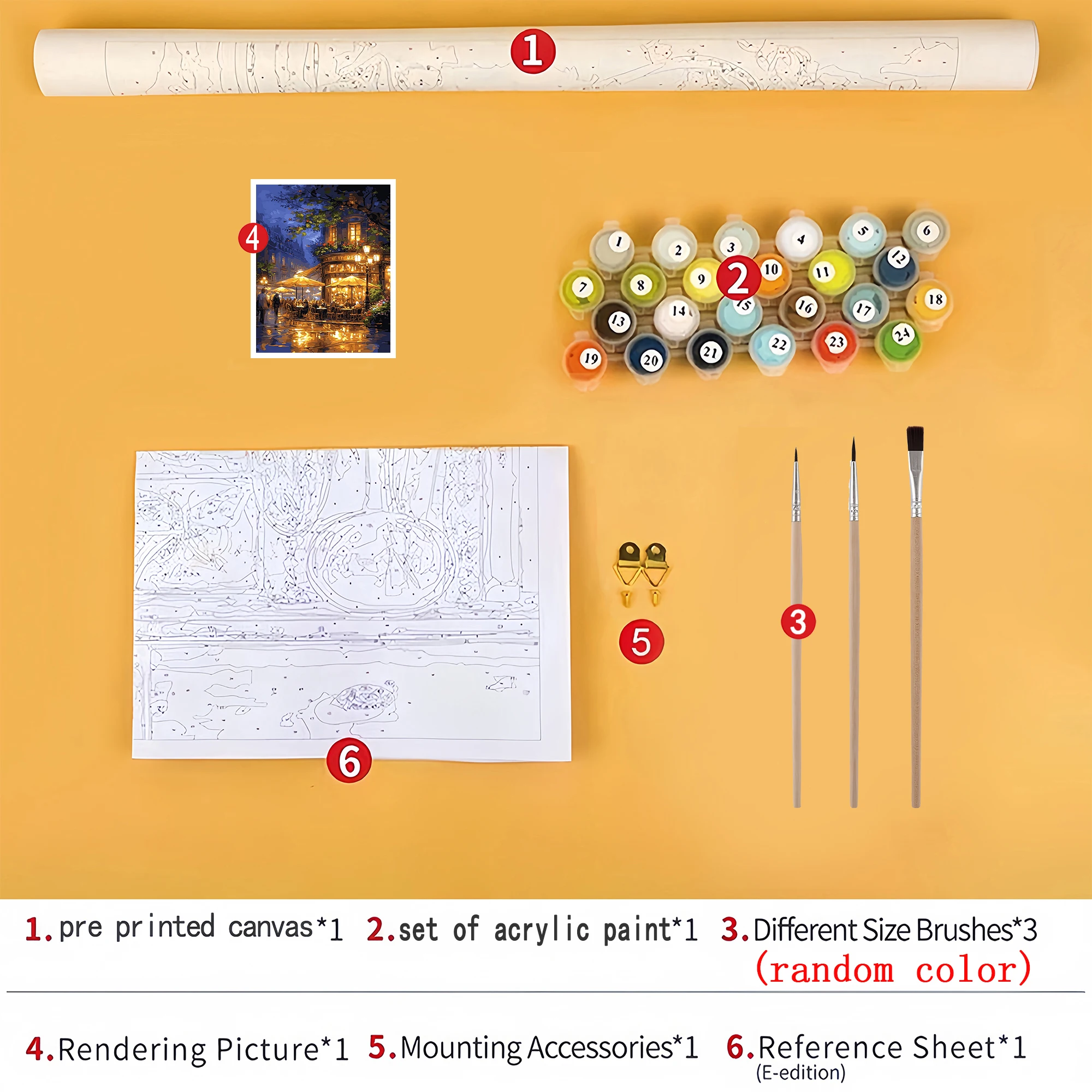 Paint by Numbers,for Adults children,Beginner to Advanced Number Oil Painting DIY Kits , Home Decor landscape Painting