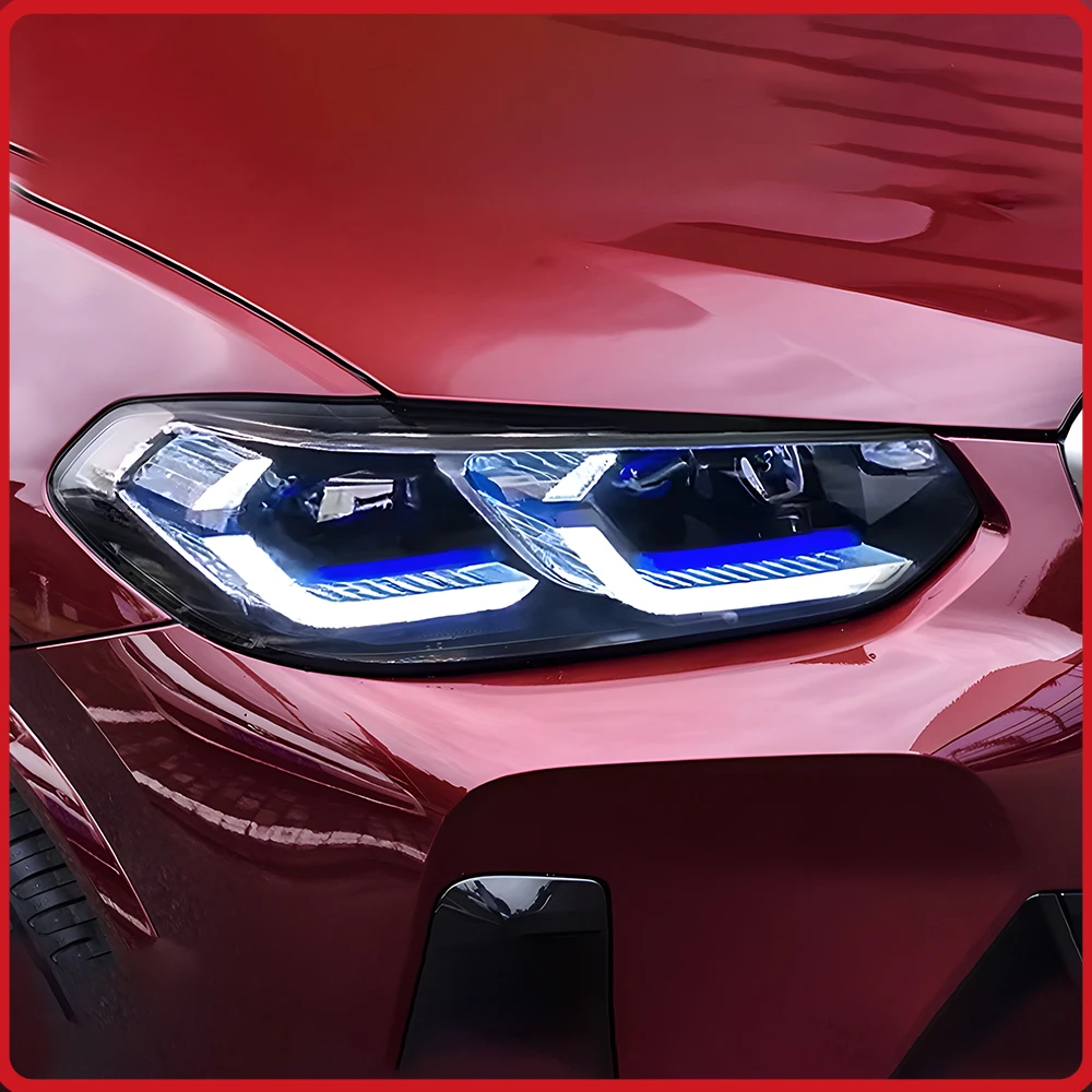 For BMW X3 G01 G08 X4 G02 2018-2021 Headlights Assembly Upgrade LED Lens Flashing Turn Signal Light Plug and Play New Style