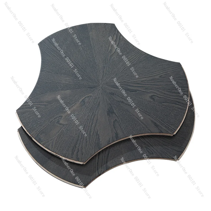 

Black Walnut Lotus Leaf Irregular Patterned Floor Lotus Art Patterned Floor Large Lotus Leaf Floor