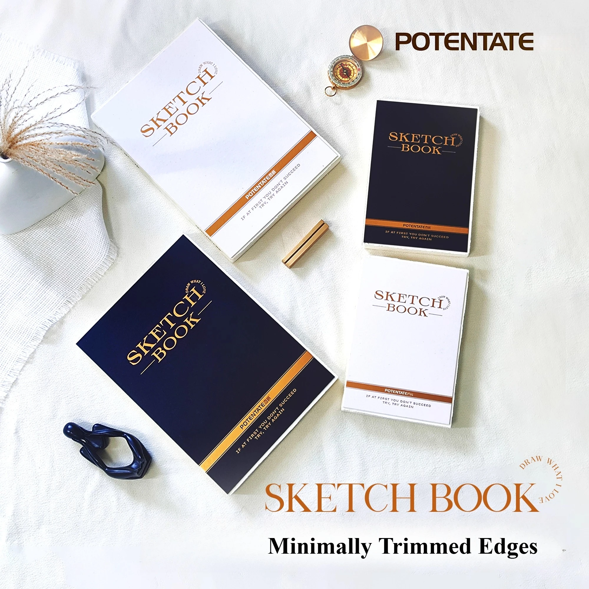 

POTENTATE Simple Retro Sketchbook 100g Drawing Sketch Paper Thickened Sketchbook Graffiti Handdrawn Book For Art Student