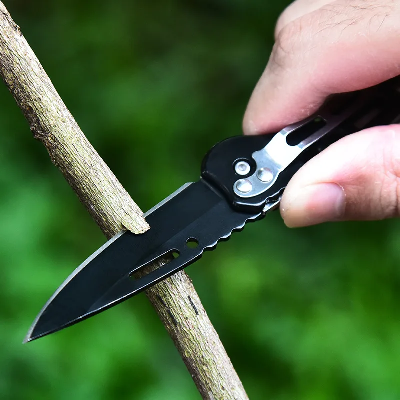 New Stainless Steel Folding Fruit Knife Outdoor Camping Knives Vegetable Fruit Peeling Knives Pocket Knife Kitchen Accessories