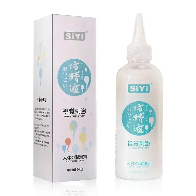 Fake Semen Lubricant 240ml for Women Men Anal Lubrication Water-Based Lube Personal Intimate Goods Gay Gel Adult Sex Toys Oil