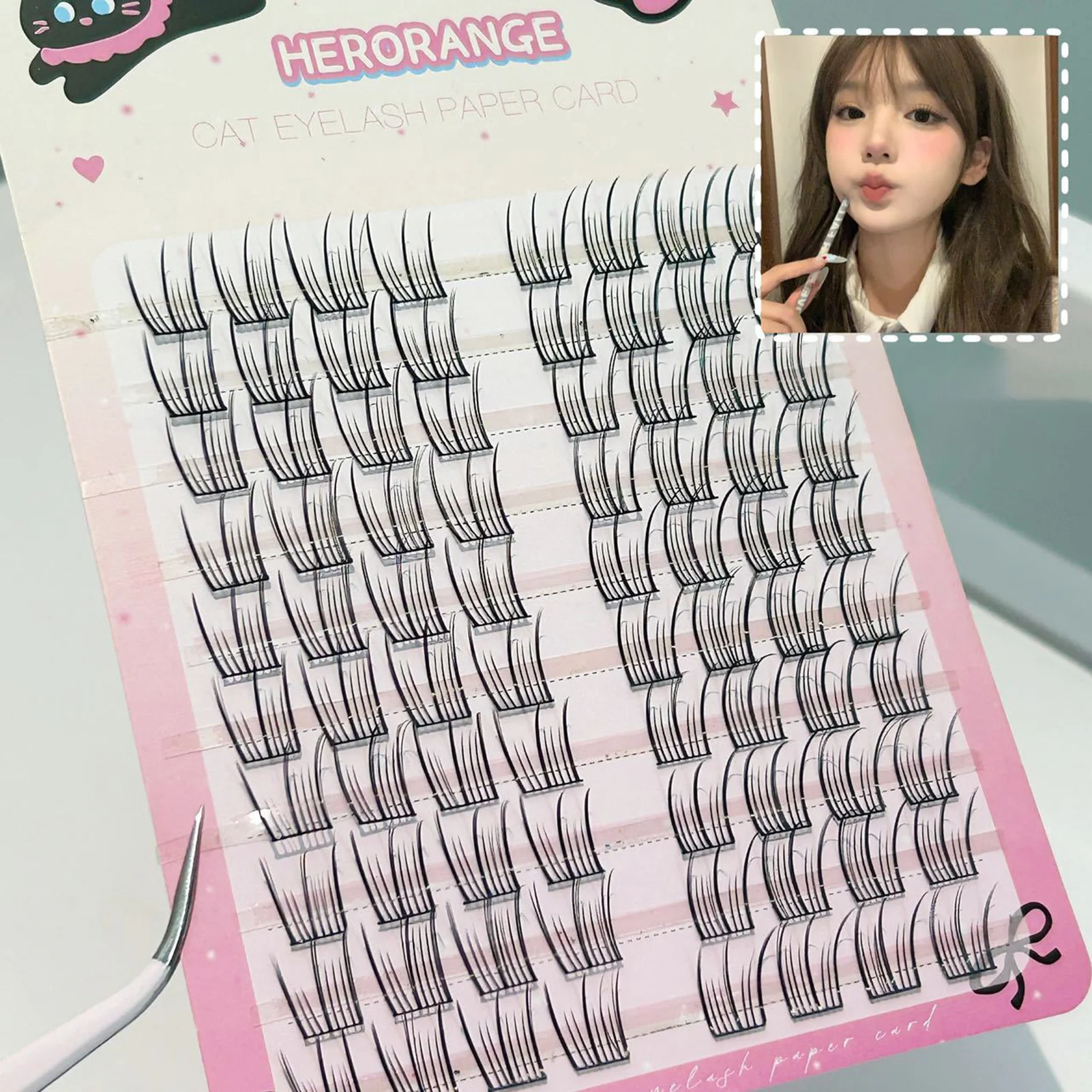 DIY つけまつげエクステンション韓国スタイル薄いバンドうっすらとしたまつげ 11-14 ミリメートルナチュラルロング偽まつげ用品毎日のメイクアップ