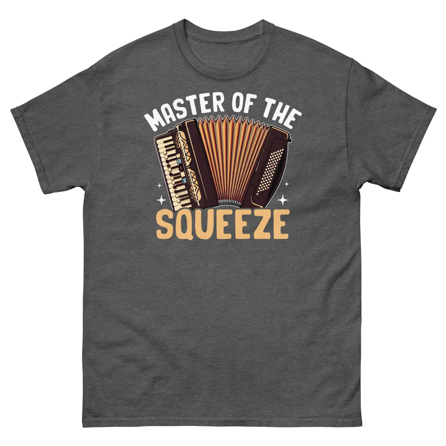 Camiseta clássica unissex do instrumento de acordeão Master of the Squeeze Concertina