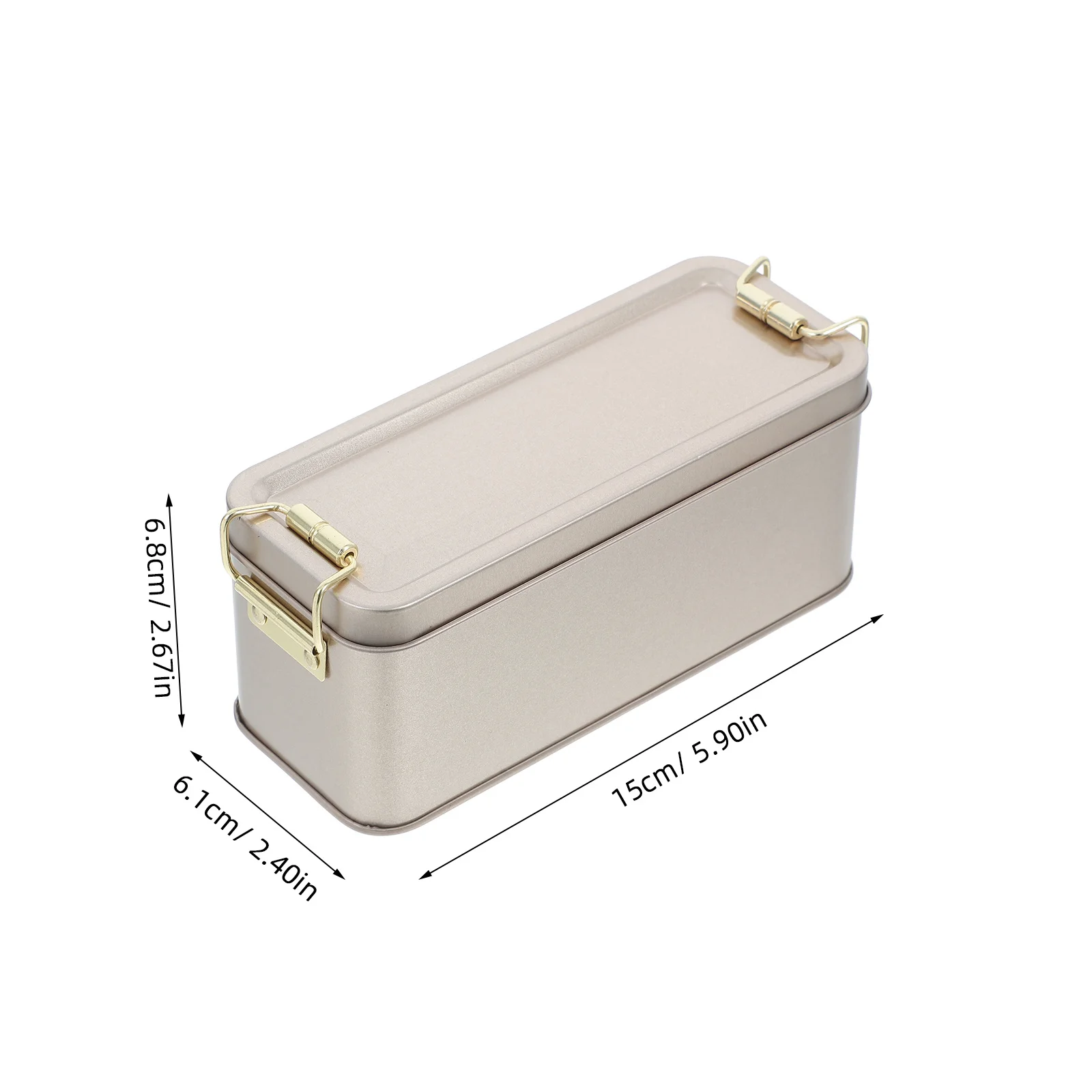 Rectangular Metal Box Iron Storage Tin Container Multipurpose for Cookies Candy Snacks Decorative Storage Box Tin Cans with Lids