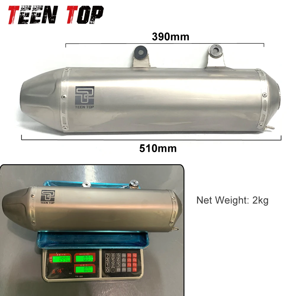 For Husqvarna FE250/350/450/501 Exhaust Muffler Moto Escape Systems Titanium Alloy Dirt Bike 50.5mm FE450 2020-2023 Exhaust Tube