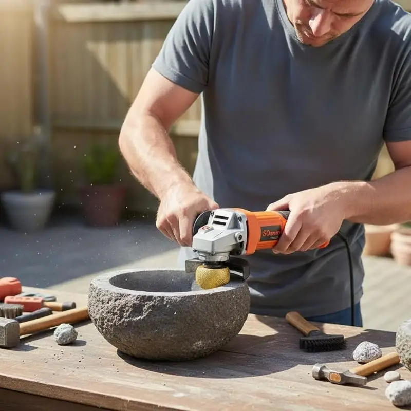 

30-50mm 60# Brazed Mushroom Head Diamonded Grinding Bit For Inner Arc Bowl Bottom Trimming Engraving Bit Polishing Grinding Tool