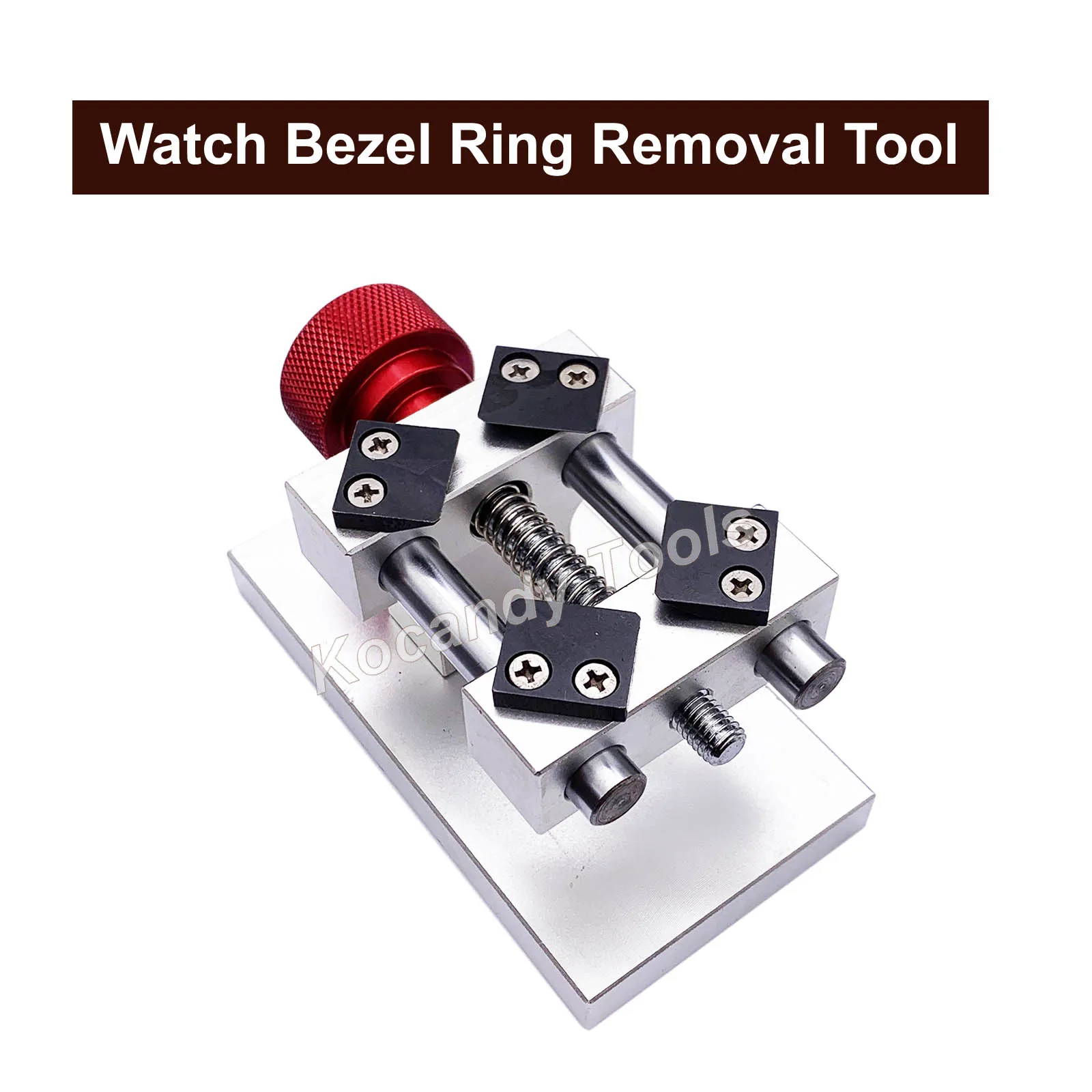 เครื่องมือซ่อมถอดแหวนกรอบนาฬิกาแบบมืออาชีพกล่องใส่นาฬิกากรอบสี่เหลี่ยมที่เปิดด้านหลังเครื่องมือช่าง