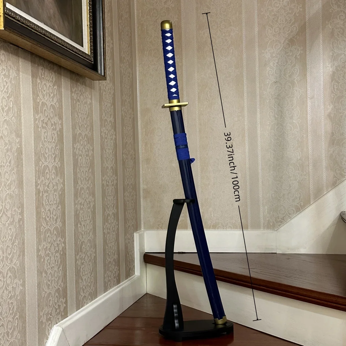 39.3 بوصة بليتش كوتشيكي باياكويا خشبية كاتانا السيف نينجا سكين الأصلي الساموراي صابر كاتانا صابر تأثيري اكسسوارات الدعامة لعبة