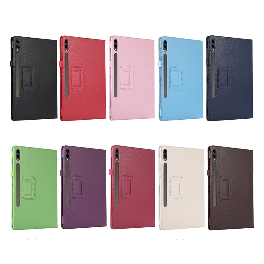 Luksusowe skórzane etui na tablet Samsung Tab S10 S9 S8 S7 S6 Plus Ultra FE S7fe Case A9 A8 10,5 cala A7 Lite Stand Cover — zdjęcie produktu 6