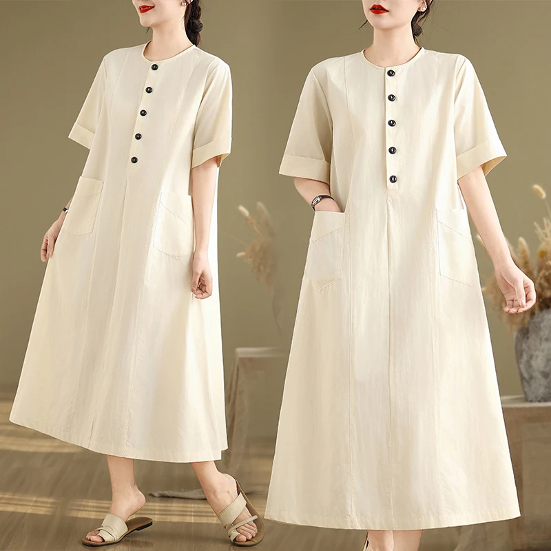 

Хлопково-льняная юбка-миди в японском художественном стиле для женщин, летняя, тонкая, средней длины, цветная, без рукавов, размер S