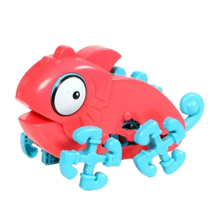 DIY Assembling Chameleon Robot Assembly Educational Building Kit Electric Chameleon Toy For Boys And Girls Assembly Educational