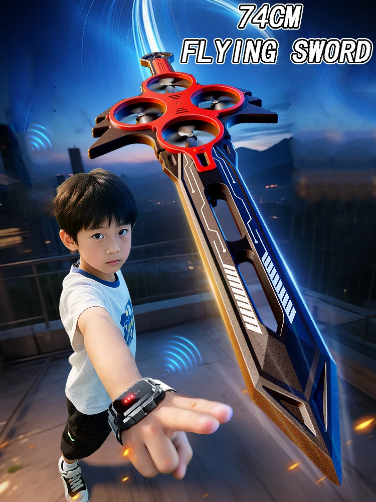 

FANDAO Gesture Suspension Flying Sword Remote Control Flying Sword Hand-Controlled Drone Sword-Shaped Aircraft For Birthday Gift