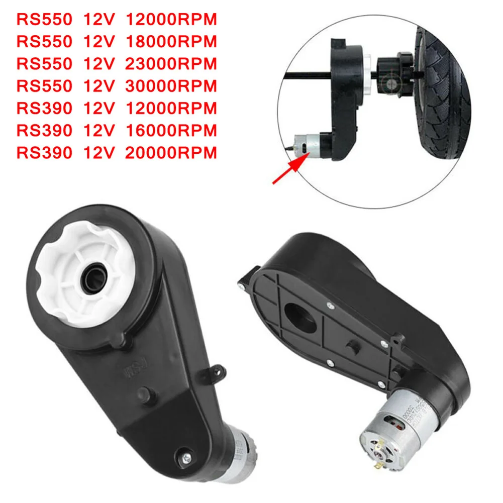 Boîte De Vitesse Moteur 6V/12V – 12000 à 20000 RPM – Rs390 – Métal – Pour Voiture Enfant, RC, Kart – 4 Modèles
