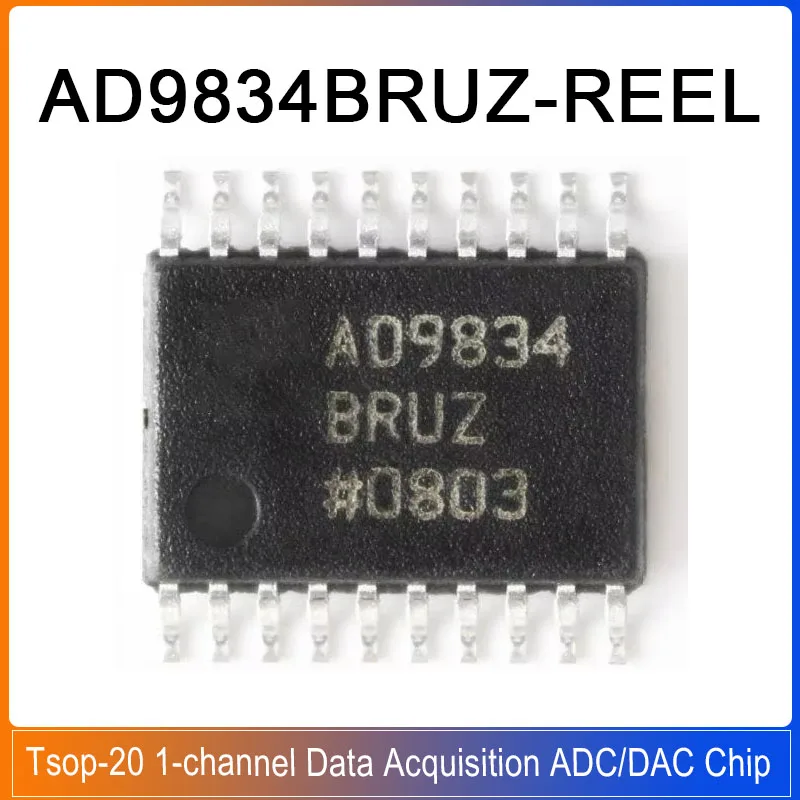 1-5PCS AD9834BRUZ-REEL TSOP-20 AD9834BRUZ AD9834 20mW Power Consumption 75MHz DDS 1-channel Data Acquisition ADC/DAC Chip