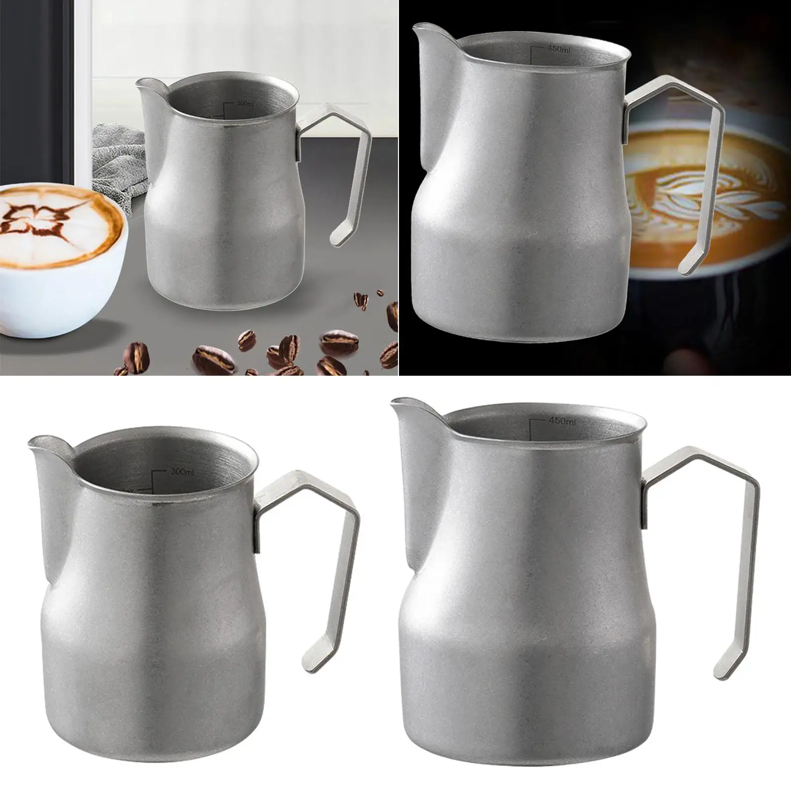 Espresso Steaming Pitcher Latte Cup for Lattes Cappuccino Hot Chocolate