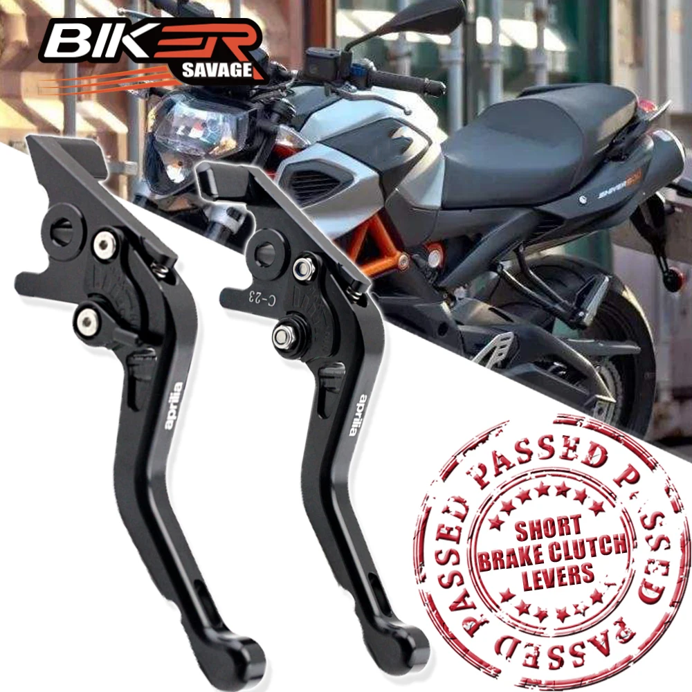 CNC Motorcycle Short Brake & Clutch Levers For Aprilia Dorsoduro Shiver 750 900 Accessories Moto Enduro Products Modified Parts