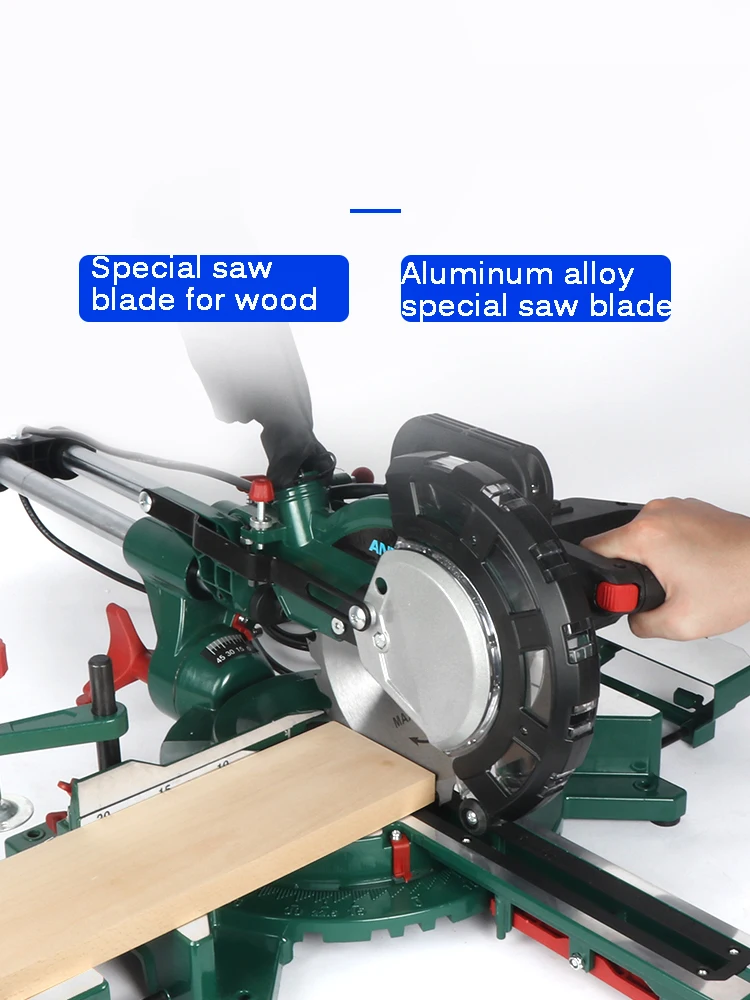 Household Saw Aluminum Machine Cutting Saw Pull Rod Miter Saw High Precision Miter Saw Push-pull Woodworking Pull Rod Saw