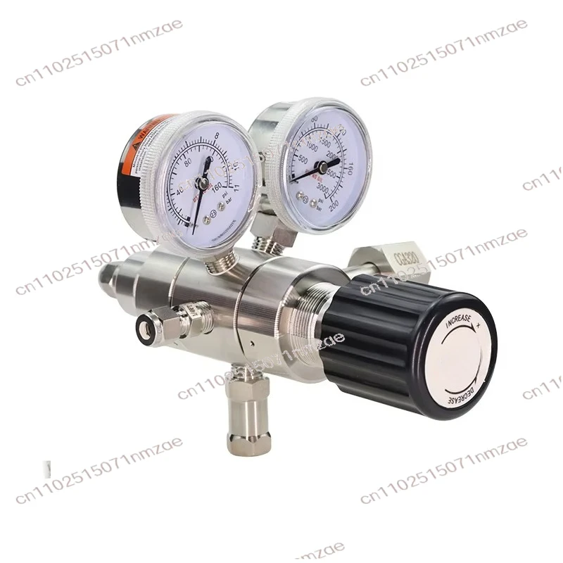 316L Stainless Steel Two-Stage Gas Regulator - Air Pressure Reducing Valve