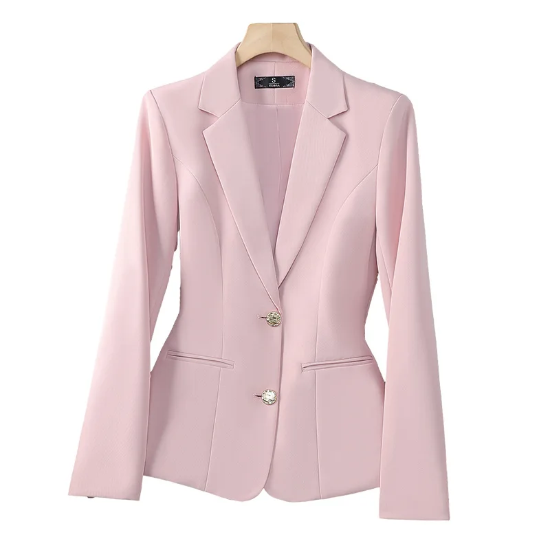 

Новинка 2023 года, весенне-осенняя профессиональная куртка, женский пиджак, верхняя одежда, шикарный тонкий элитный офисный пиджак с длинными рукавами, женские топы