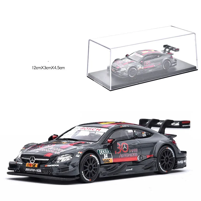 1:43 BEZN AMG C63 DTM Racing Team Painting Replica Collections Simulation Toy Vehicles Model Alloy Pull Back Toy A58