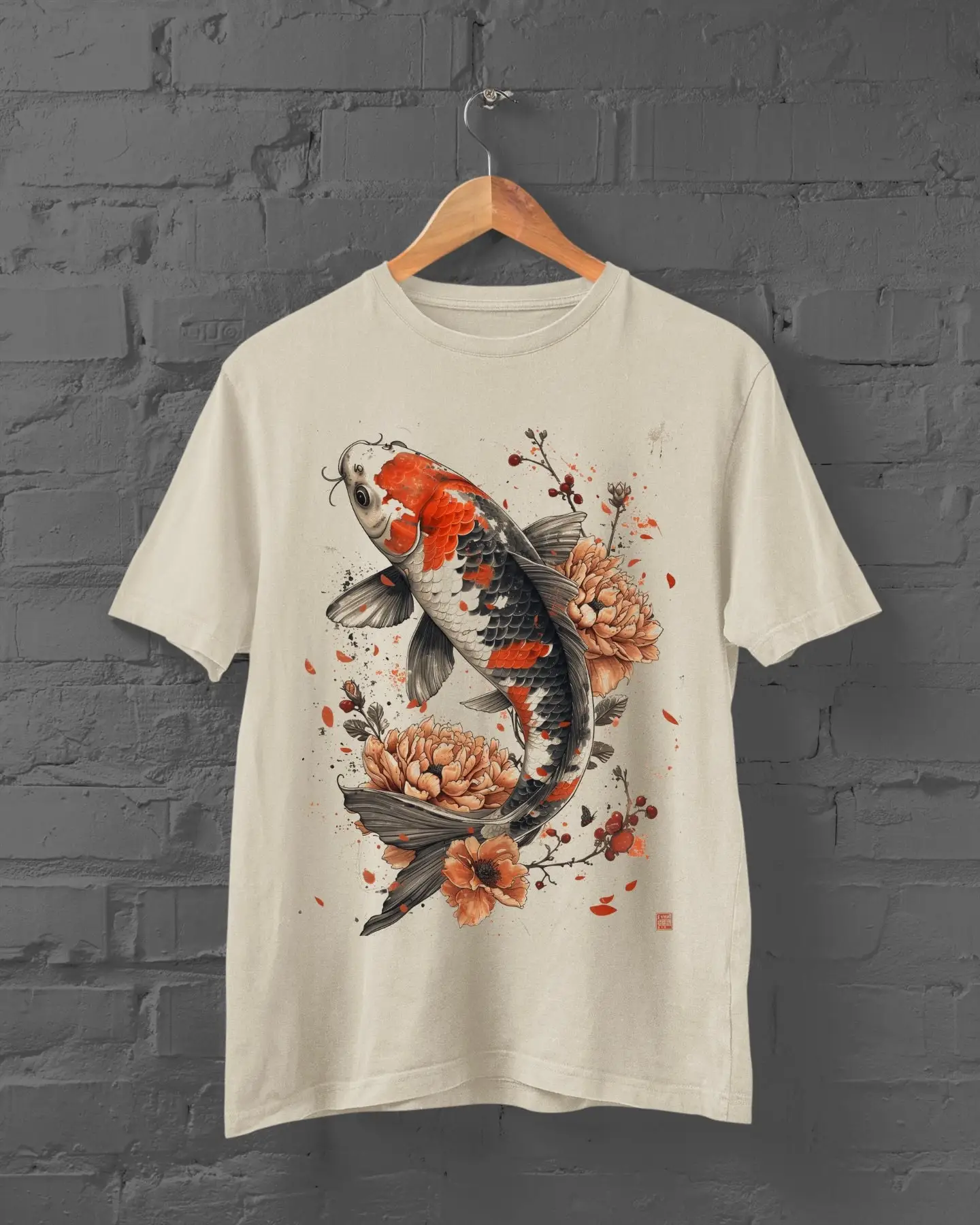 Japanese Koi Fish T Shirt Anime Kawaii Harajuku Cute