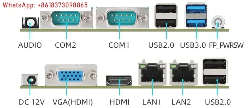 N2840/N2940/J1900/J1800 dual network port dual serial port 12 * 12 mini mini industrial control computer main board