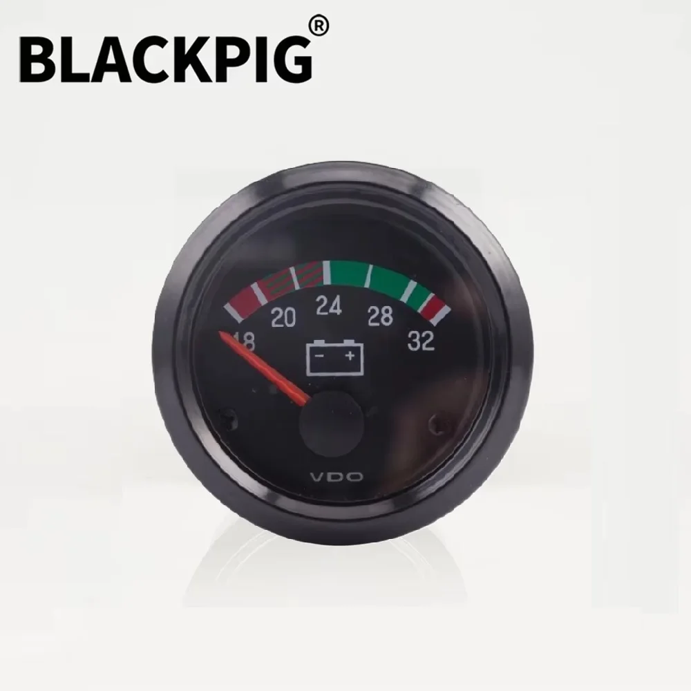 52 مللي متر DC12V/24 فولت VDO الفولتميتر مقياس مولد الجهد متر ل أجزاء المولد الملحقات 8-16 فولت 18-32 فولت اختياري