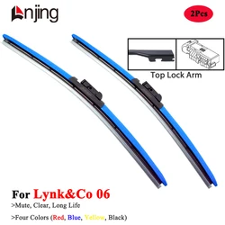 LNJING Colorful Wiper Blades For Lynk Co Lynkco 06 SUV 2020 2021 2022 2023 2024 Car Exterior Accessories Blue Windshield Wipers