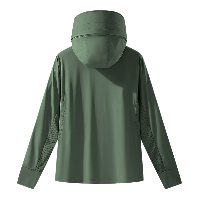 EUMERGX سترات صيفية مضادة للأشعة فوق البنفسجية للجنسين في الهواء الطلق سريعة الجفاف واقية من الشمس سترة واقية للرجال والنساء معطف للتنزه والتخييم والتسلق