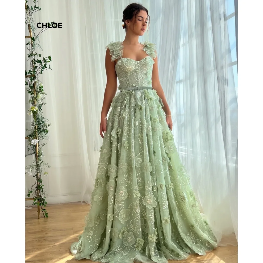 

Line A Formal Dresses Woman Sleeveless Elegant Dress Luxury Women's Evening Dresses for Special Occasions Square Collar Party