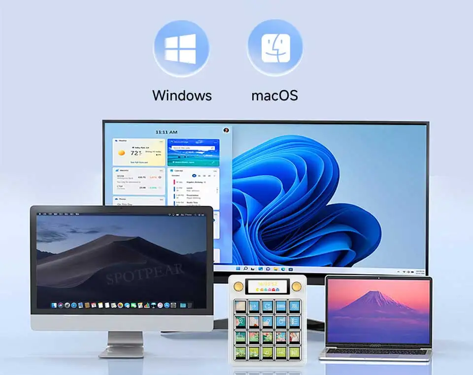 لوحة التحكم الصوتي MK20 متعددة الوظائف AI تدعم نظام التشغيل Windows/MacOS تدعم التحكم المنزلي الذكي AI DeepSeek/اللاسلكي