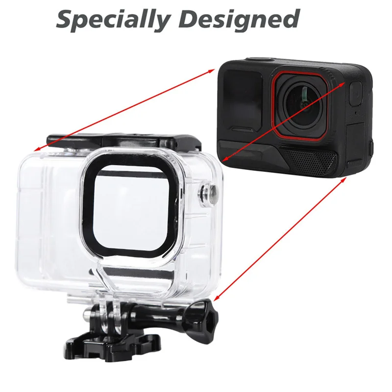 【NEW LISTING】For Insta360 Ace Pro 2,Underwater 30M/98FT Waterproof Case Protective Cover Shell For Insta360 Action Camera Diving