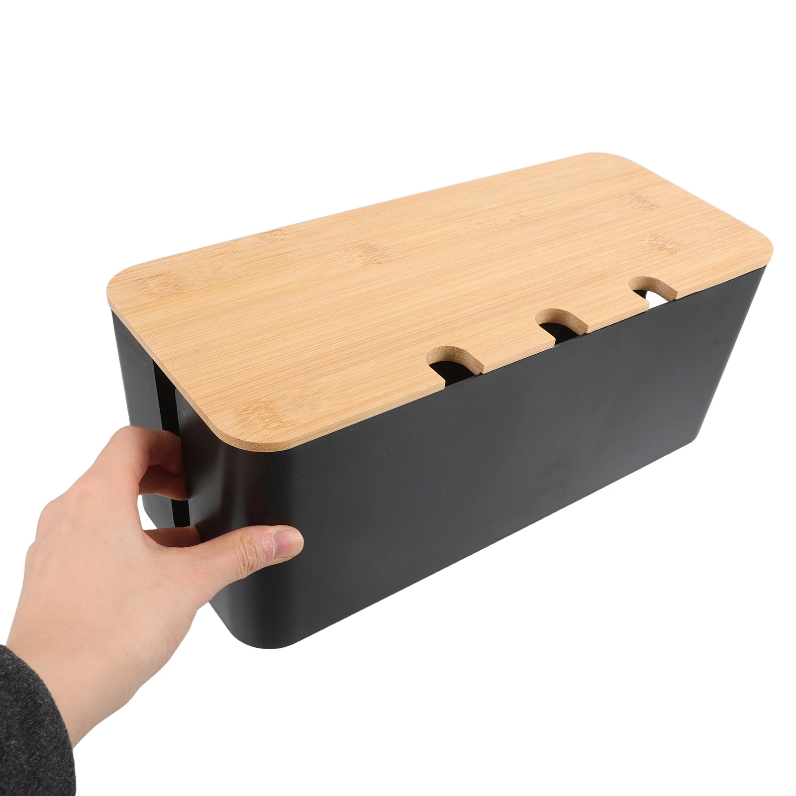 

1 set Cable Management Box Wire Organizer Cord Storage Basket for Desktop Power Strip Holder Electric Appliance Tidy Solution