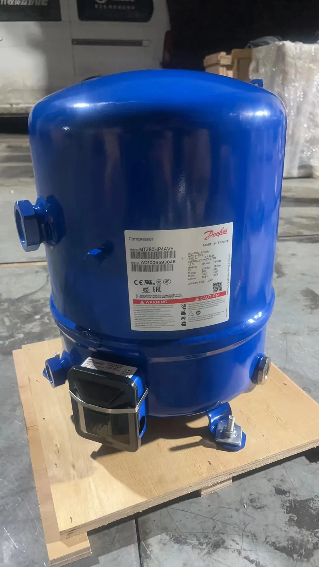 Refrigeration Compressor MTZ80HP4AVE Reciprocating Compressor for Use With R404A, R407C, R134A for Air Conditioning