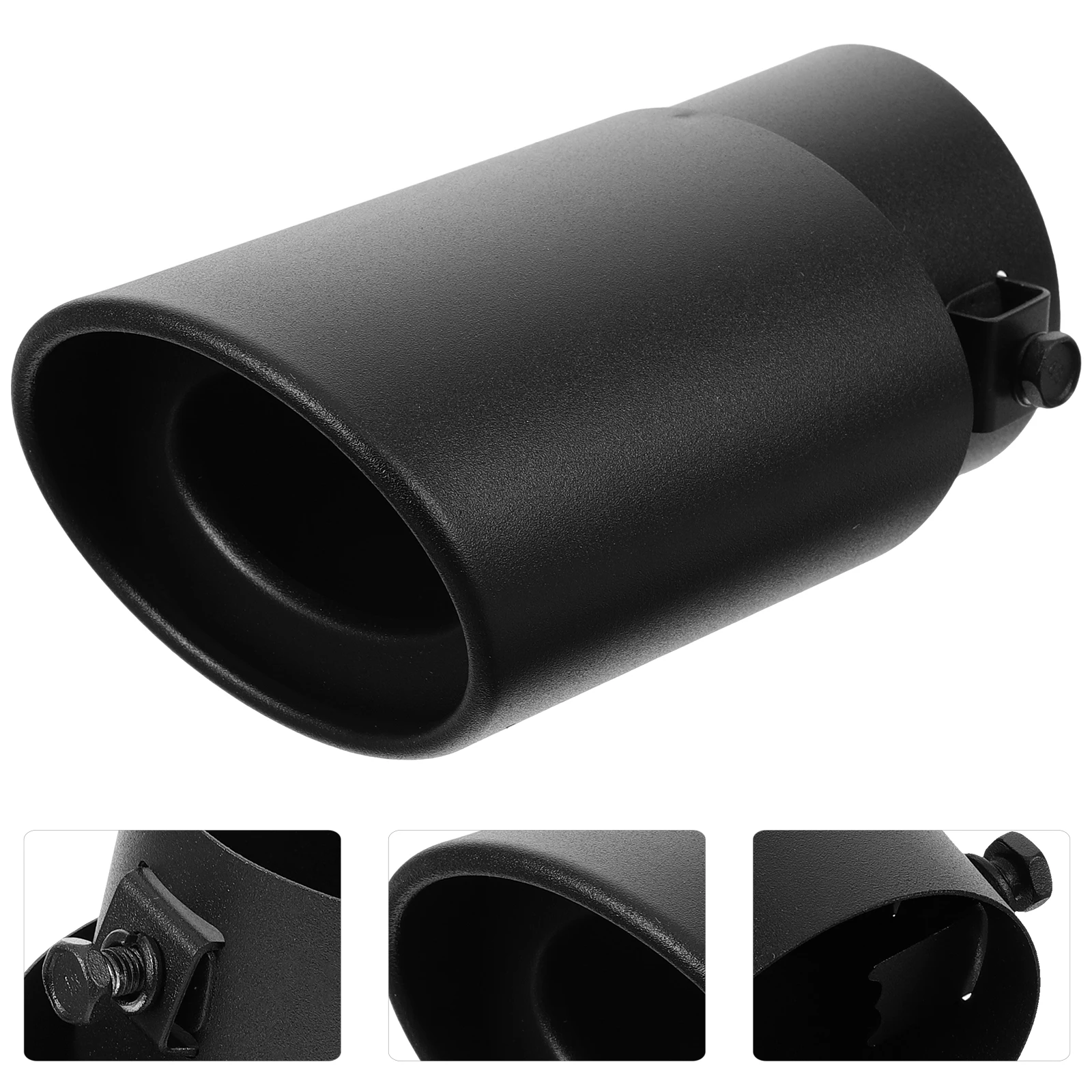 

Stainless Steel Exhaust For Car Suv Vehicles Single Tip Enhanced Performance Durable Muffler Accessory Auto Replacement Car