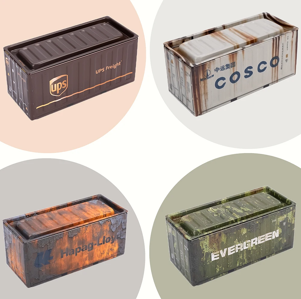 Mini ijzeren opbergdoos Miniatuur ijzeren opbergdoos Creatieve decoratie Verzamel kleine voorwerpen Desktop Mini containermodel Kerstcadeaus