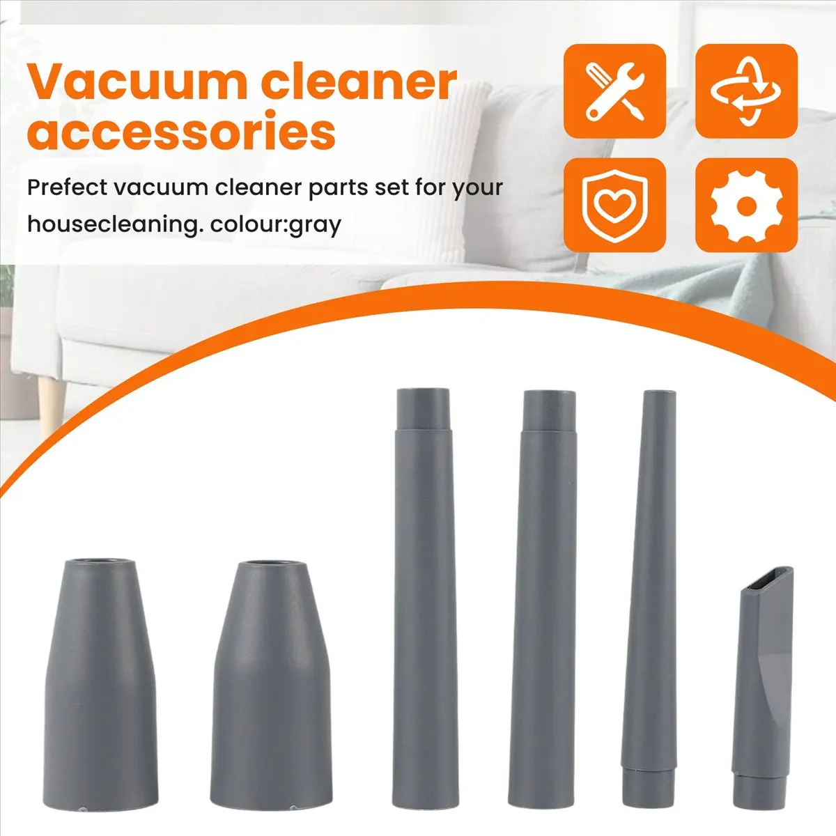 【High Quality】9pcs Mini Vacuum Attachment Accessories Parts Set Fits Most Vacuum Cleaners SUMMER