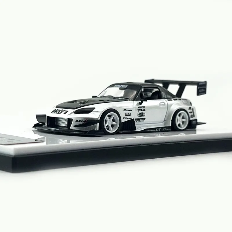 Stock 1:64 Honda S2000 Race Car zu öffnendes Automodell aus Druckgusslegierung, Jungenspielzeug, Festivalgeschenk für Kinder, Dekoration für Erwachsene.