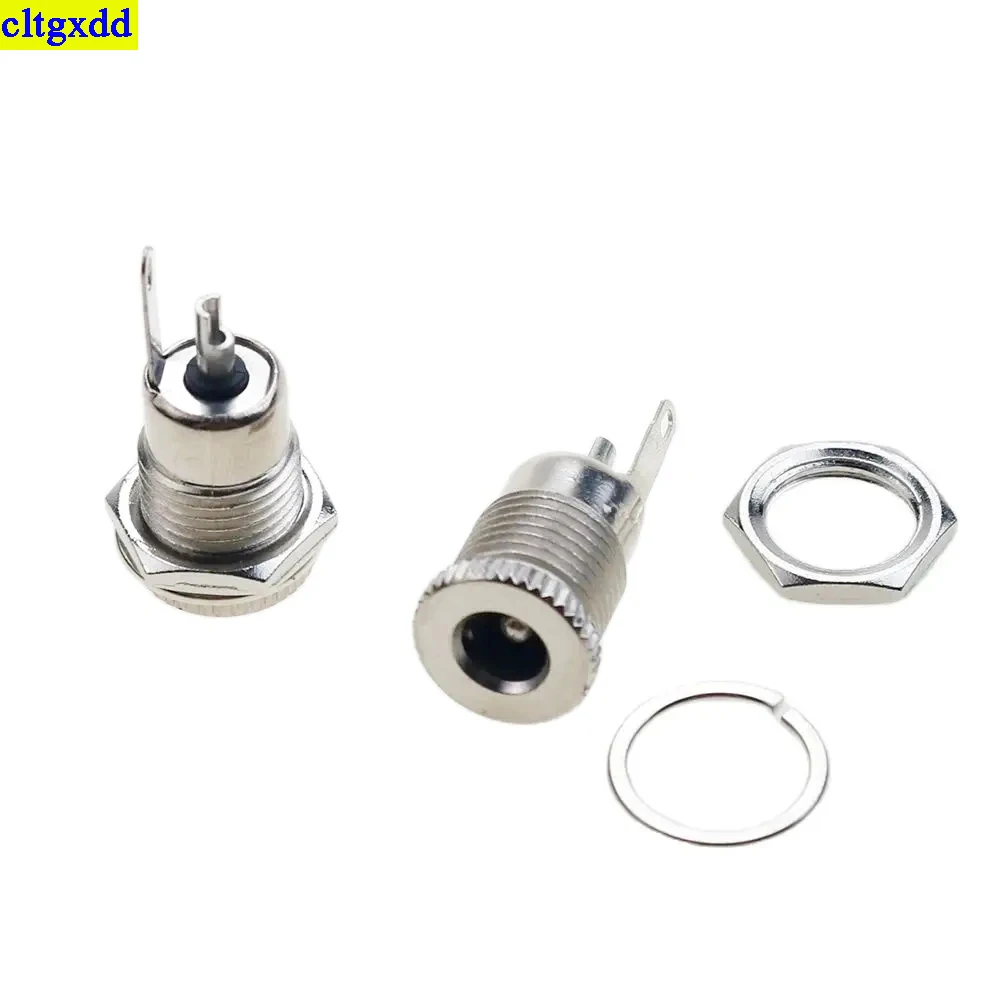 cltgxdd 5piece/LOT 5.5X2.1mm/5.5X2.5mm DC power socket motherboard installation connector metal hole 5.5 * 2.1mm 5.5 * 2.5mm