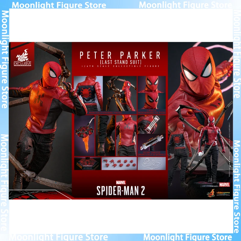 

In Stock 100% Original HotToys VGM71 Spider-Man Peter Parker Last Stand Suit 1/6 Anime Action Figure Toy Gift Model Collection