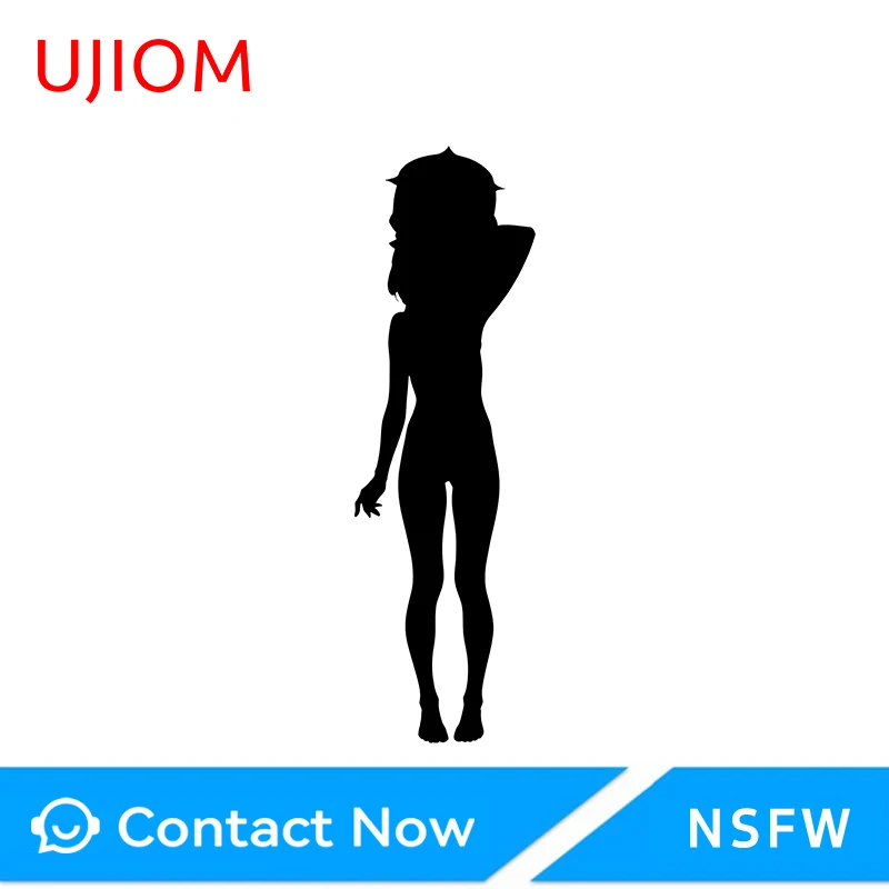 UJIOM Blue Archive Game Wall Sticker Saiba Momoi Standing Posture Scratch Proof Decal Suitable For Veneer Sofa Wall Decor