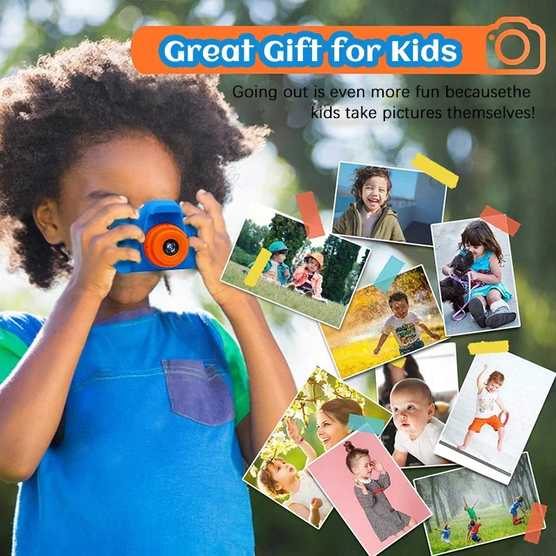 Crianças câmera brinquedos mini hd câmera digital ao ar livre dos desenhos animados fotografia brinquedo educação precoce pequeno fotógrafo câmera brinquedos presente