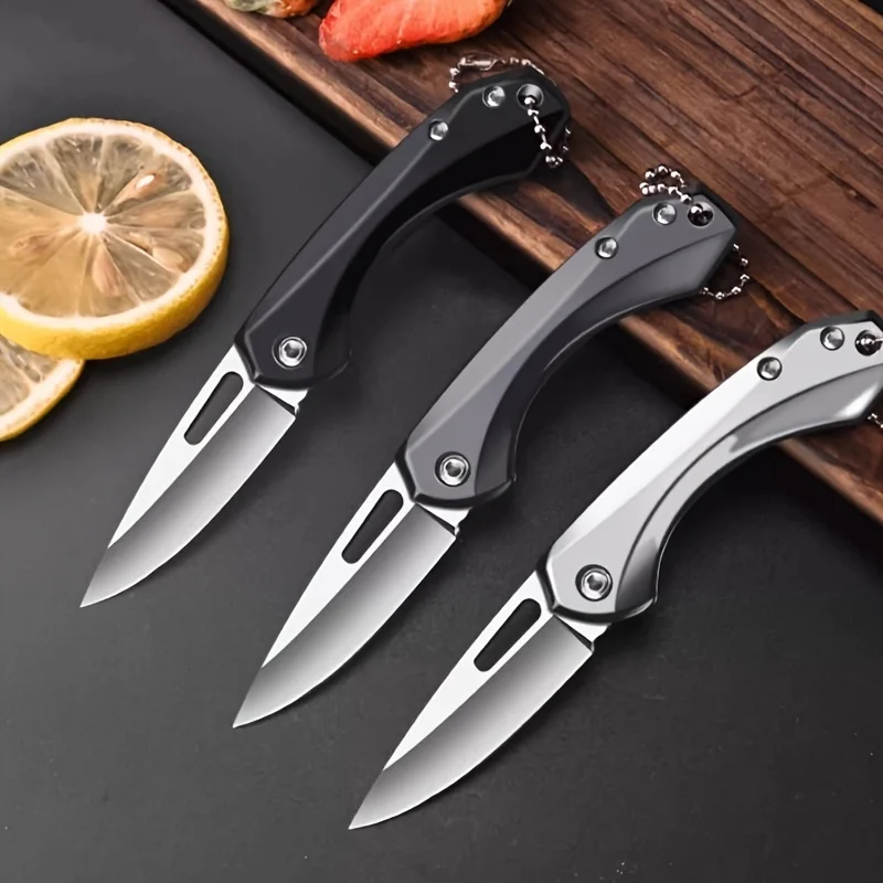 Stainless steel fruit knife folding portable knife sharp high hardness mini carry outdoor knife