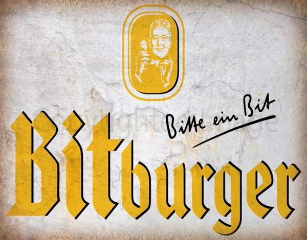 Letrero Metálico Vintage de la Cerveza Bitburger, Placa Decorativa para Pared