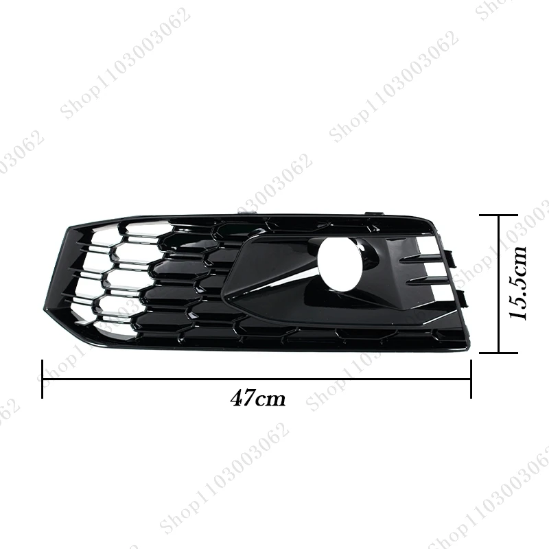 Fog Light Frame 8WD807681F Car Exterior Honeycomb Grille Modified Air Intake Grille For Audi A4 B9 S-LINE 2016 2017 2018 view 5