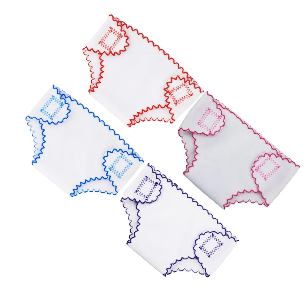 

Набор из 4 многоразовых тканевых подгузников-трусиков для ролевых игр, легко надеваемые, подарки для девочек, креативные и веселые