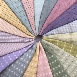 50*55cm DIY Japan Little Cloth group Yarn-dyed fabric,for sewing Handmade Patchwork Quilting , stripe dot Random japanese